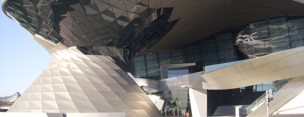 Ansicht der BMW-Welt in München