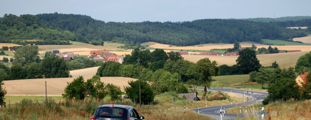 Ausbau der Staatsstraße 2261 bei Rosenbirkach, Landkreis Neustadt an der Aisch / Bad Windsheim