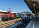 Der E69 05 aus dem Jahr 1930 am Bahnhof.