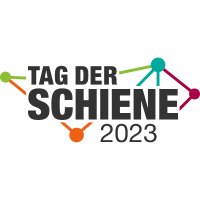 Das Logo des Tags der Schiene 2023