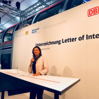 Verkehrsministerin Aigner bei der 'Innotrans' in Berlin