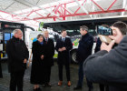 Ministerpräsident Dr. Markus Söder und Verkehrsminister Dr. Hans Reichhart bei  der Übergabe der Förderbescheide für die Grundlagenstudie zur Erweiterung des VGN und VVM an Vertreter der Landkreise und kreisfreien Städte