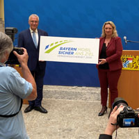 Pressekonferenz zum Verkehrssicherheitsprogramm 2020: Innenminister Joachim Hermann und Verkehrsministerin Kerstin Schreyer