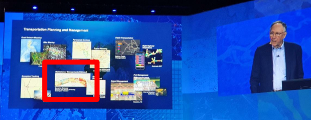 Präsentation im Rahmen der Plenary Session der Esri User Conference 2019 in San Diego