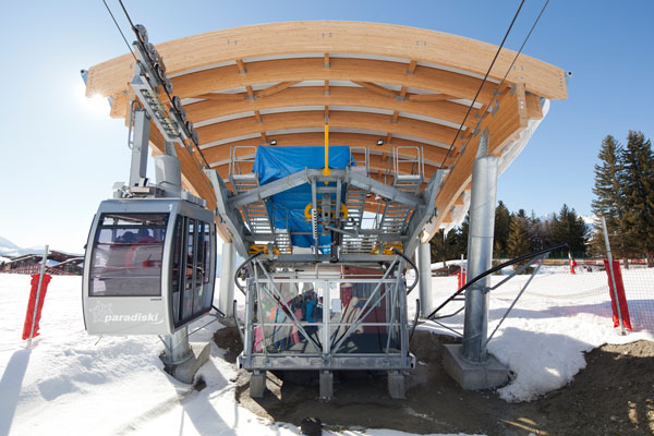 Zweiseil-Pendelbahn, Les Arcs (Frankreich)